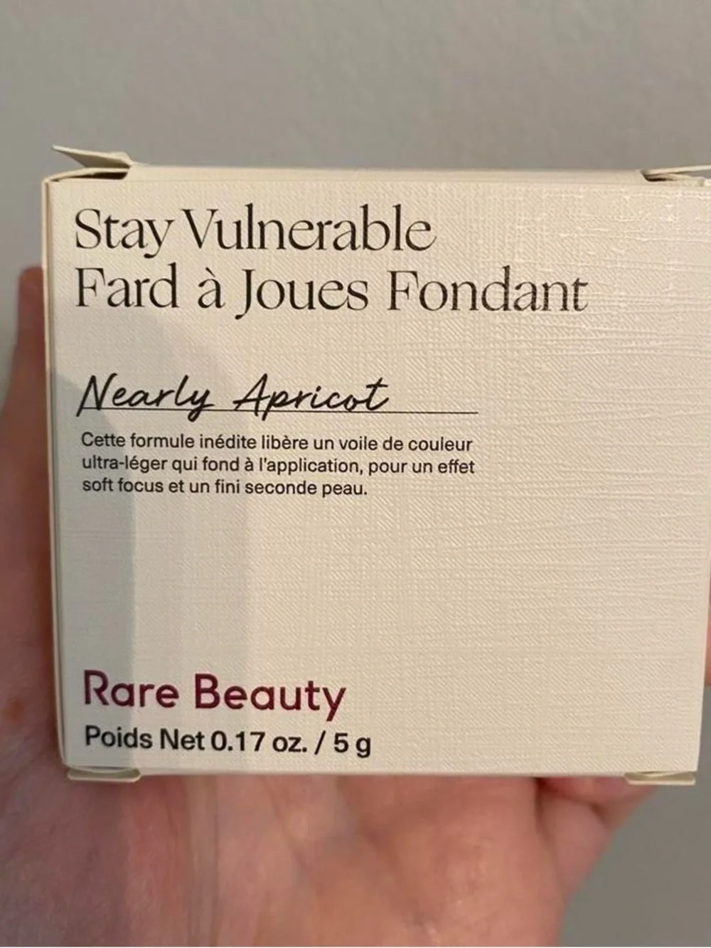 Rare Beauty Stay Vulnerable‎ Melting Blush - Nearly Apricot (Apricot-Pink)